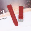 Fitbit Versa 2   Versa cowhide genuine leather watch strap - Red Online