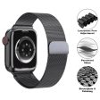 KALEBOL KLB-ML-001 Apple Watch Series 41mm   40mm   38mm Milanese Metal Watch Band - Purple Cheap