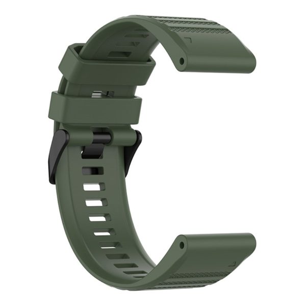 22mm Garmin Forerunner 945   Fenix 6   5 silicone watch strap - Army Green Cheap