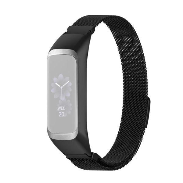 Samsung Galaxy Fit 2 stainless steel watch band - Black Online