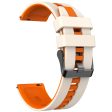 Huawei Watch 4   4 Pro   GT 4 46mm Replacement Strap 22mm Universal Silicone Watch Band - Starlight+Orange Fashion