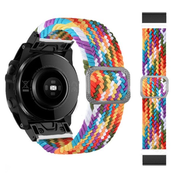 26mm nylon strap for Garmin and Coros watch with buckle - Rainbow Online now