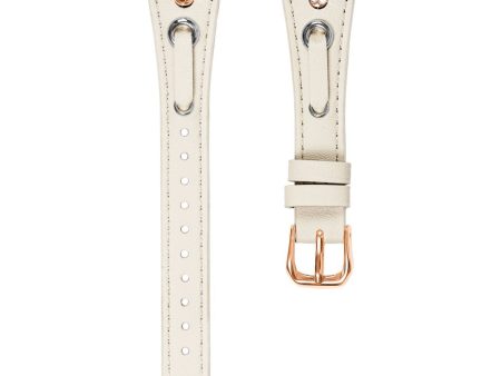 Garmin Forerunner 645   645 Music Genuine Cow Leather Watchband Strap - Apricot For Sale