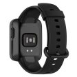 Xiaomi Redmi Watch silicone litchi watch strap - Black For Discount