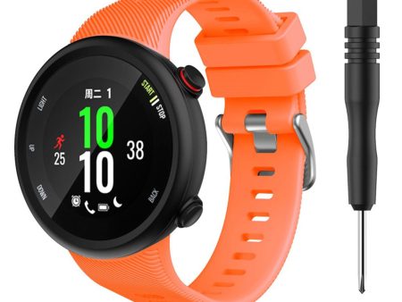 Garmin Forerunner 45 cool silicone watch band - Orange Fashion