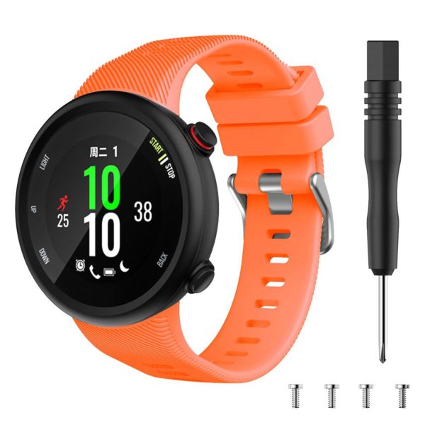 Garmin Forerunner 45 cool silicone watch band - Orange Fashion