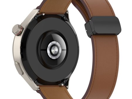 22mm Universal genuine leather strap - Brown Online now