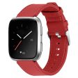 Fitbit Versa 2   Versa cowhide genuine leather watch strap - Red Online