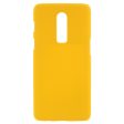 For OnePlus 6 Rubberized Hard Plastic Mobile Shell Case - Yellow Online now