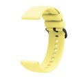 22mm Universal sporty silicone watch strap - Yellow Discount