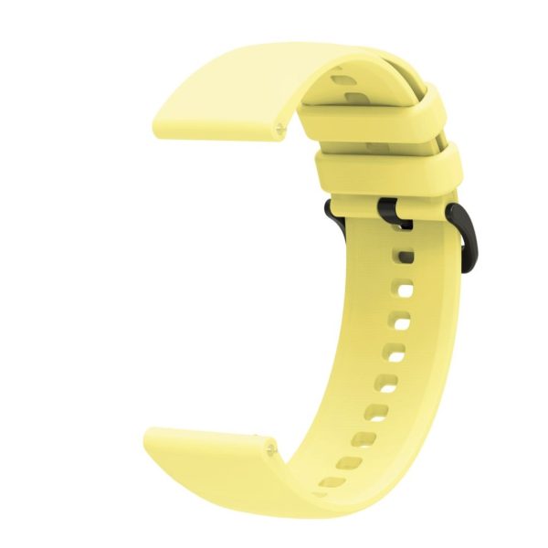 22mm Universal sporty silicone watch strap - Yellow Discount