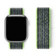 KALEBOL Apple Watch Series 49mm - 45mm - 44mm - 42mm Universal Nylon Watch Band - Bright Green+Blue Fashion