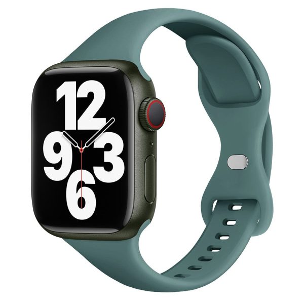 Apple Watch Series 41mm   40mm   38mm Watch Band Silicone Strap - Pine Needle Green Online