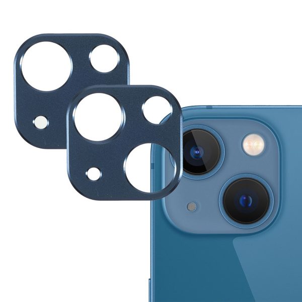 2Pcs iPhone 13 Mini   13 aluminum alloy + tempered glass camera lens protector - Sapphire Sale