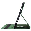 Amazon Fire HD 10 (2023) Leather Case Card Holder Stand Tablet Cover - Green on Sale