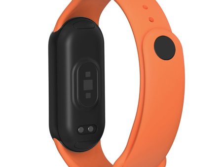 Xiaomi Smart Band 8 Silicone Watch Strap Wrist Band Replacement - Orange For Sale