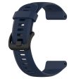 Garmin Forerunner 945   935 Replacement Wrist bandsteel Buckle Textured Silicone Watch Strap - Midnight Blue Fashion