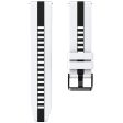 Huawei Watch 4   4 Pro   GT 4 46mm Replacement Strap 22mm Universal Silicone Watch Band - White+Black Supply