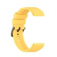 22mm Universal silicone watch strap - Yellow Discount