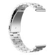 22mm Universal three bead stainless steel watch strap - Silver For Discount