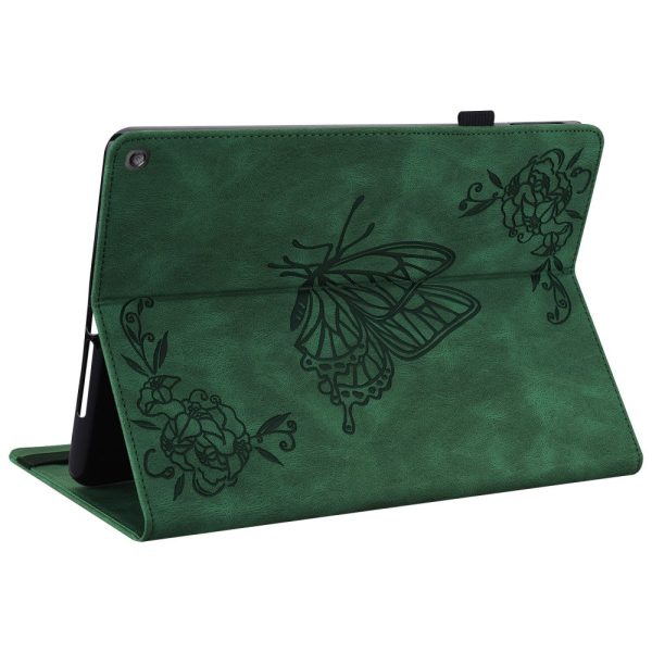 Amazon Fire HD 10 (2023) Leather Case Card Holder Stand Tablet Cover - Green on Sale