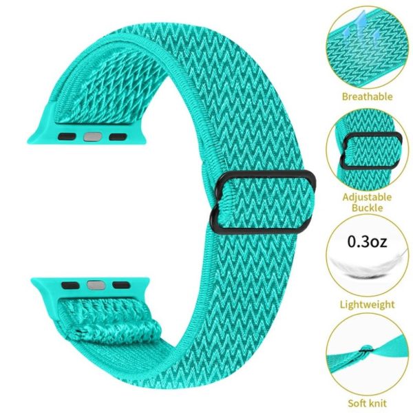 Apple Watch 42mm - 44mm nylon design watch strap - Mint Green For Cheap