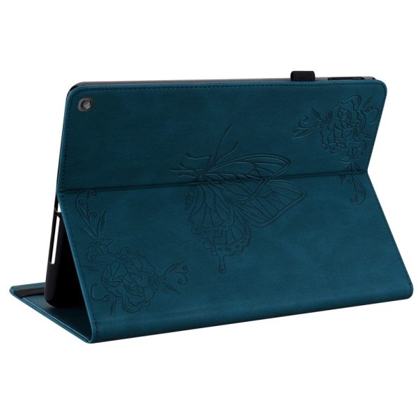 Amazon Fire HD 10 (2023) Leather Case Card Holder Stand Tablet Cover - Dark Blue Online now