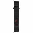 Samsung Galaxy Watch Ultra 47mm Wrist Strap Magic Tape Nylon Watch Band - Black on Sale