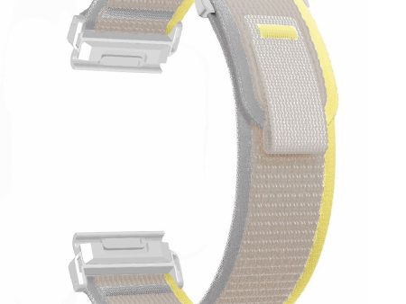 Garmin Fenix 7   Fenix 6 GPS   Fenix 5 Trail Loop Strap Nylon Watch Band - Beige+White Online