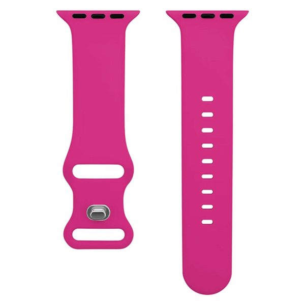 Apple Watch Series 49mm - 45mm - 44mm - 42mm Strap Breathable Silicone Watch Band - Rose Sale