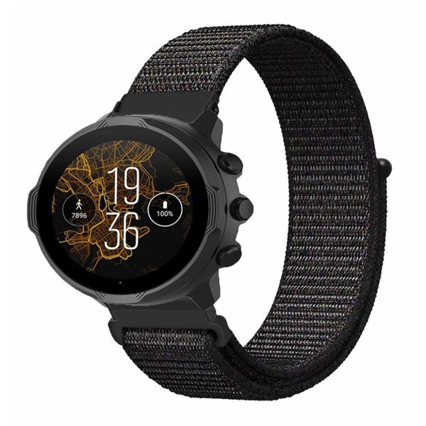 Suunto Spartan Sport Wrist HR Baro   Suunto 7 Strap 24mm Nylon Sport Loop Watch Bands - Black Online Hot Sale