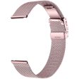 Samsung Galaxy Watch7 44mm   40mm Metal Watch Strap Milanese Mesh Wrist Band with Folding Buckle - Rose Pink For Sale