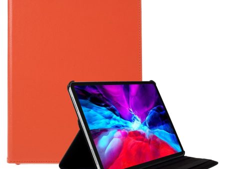 360 Rotating stand Litchi Skin Leather Tablet Case protector iPad Air 13 (2024)   Pro 12.9-inch (2022)   (2021)   (2020)   (2018) - Orange For Cheap