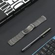 22mm Universal 3 bead titanium steel strap - Grey on Sale