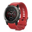 Garmin Fenix 6X   6X Pro   Fenix 5X   Fenix 5X Plus silicone watch band - Red Online