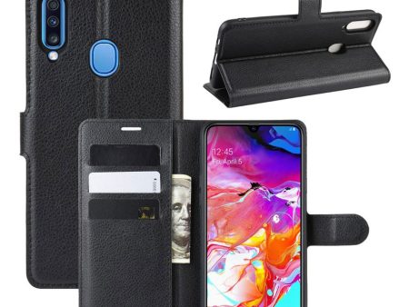 Alpha Samsung Galaxy A20s flip case - Black Fashion