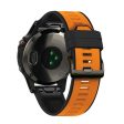 22mm dual color watch strap for Garmin watch - Orange   Black For Discount