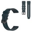 22mm Universal silicone watch strap - Blackish Green Online Sale