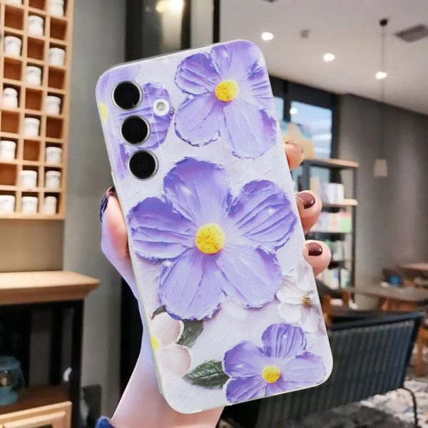 Imagine Samsung Galaxy A16 cover - Purple Flower Online