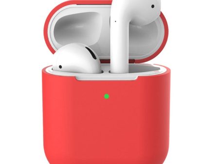 Apple Airpods silicone charging case - Red Online Sale