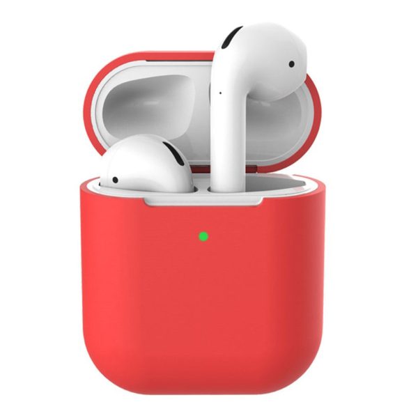 Apple Airpods silicone charging case - Red Online Sale