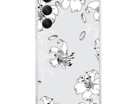 Imagine Samsung Galaxy A16 cover - Line White Flower Fashion