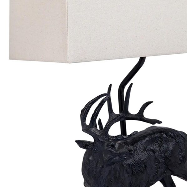 Calgary Table Lamp Black White 12313 For Cheap