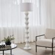 Abstract Floor Lamp in White on Sale