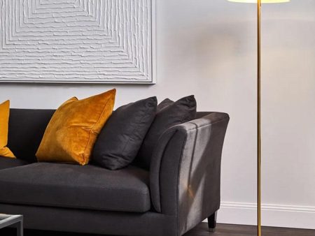 Sachs Floor Lamp 2Lt in Polished Brass Online now