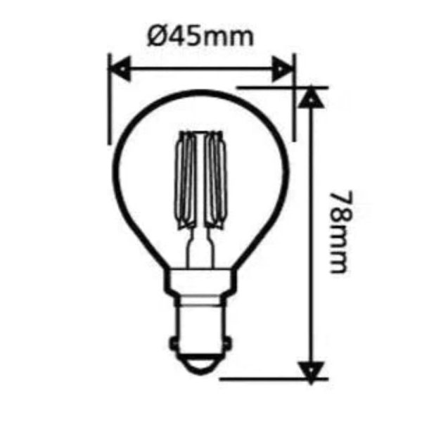 4w LED B15 Fancy Round Globe Warm White 2700k, Daylight 6000k FR45D, FR46D Dimmable Cheap