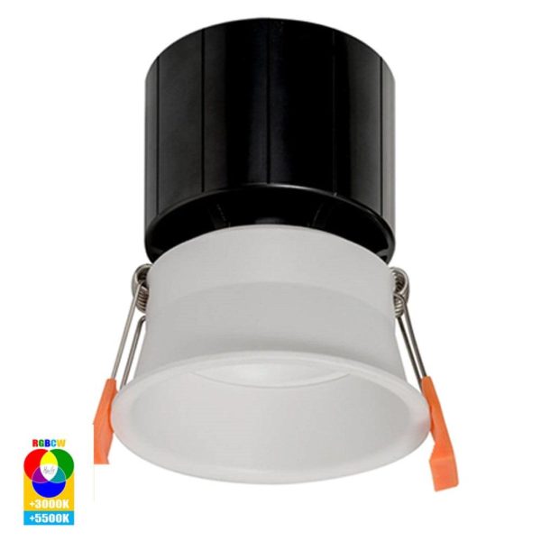 76mm Prime Wifi LED Downlight 12w Black, White RGBCW CRI 90+ HV5513RGBCW Havit Lighting Sale