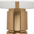 Brixton Table Lamp Gold and White 13325 Hot on Sale