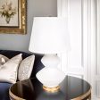 Baldwin Table Lamp White and Gold 11839 For Discount