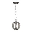 CLEARANCE Allier Pendant Ligh Weather Oak Wood Elstead Lighting - ELS.FE ALLIER P WW Discount